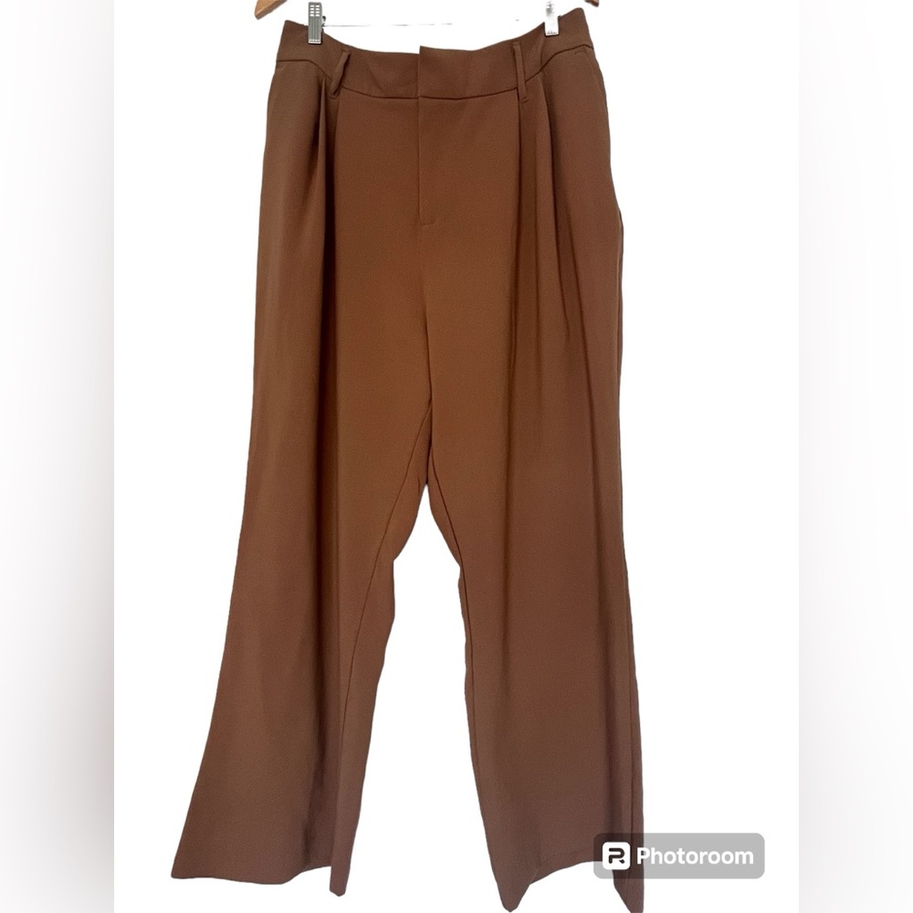 NWT Dex Tan Wide Leg Trouser Pants - Size X (US 12-14)
